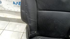 Right rear seat for Volvo XC90 16-23, heated, black nappa leather, perforated, heated, for 3 rows, scratches, dented, dry cleanable