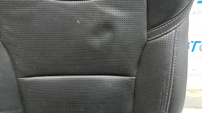 Right rear seat for Volvo XC90 16-23, heated, black nappa leather, perforated, heated, for 3 rows, scratches, dented, dry cleanable