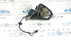 Right side mirror assembly for VW Tiguan 22-24, 6+2 pins, turn signal, BSM, heated, white