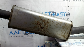Exhaust pipe resonator with barrel VW Passat b8 16-19 USA 2.0T rusty