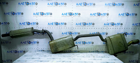 Exhaust pipe resonator with barrel VW Passat b8 16-19 USA 2.0T rusty