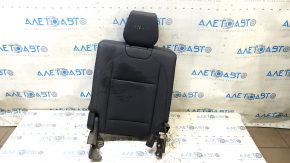 Right rear seat back, 3rd row, Acura MDX 14-16, gray leather, with headrest, dents, scratches