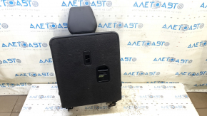 Right rear seat back, 3rd row, Acura MDX 14-16, gray leather, with headrest, dents, scratches