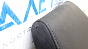 Right rear seat back, 3rd row, Acura MDX 14-16, gray leather, with headrest, dents, scratches