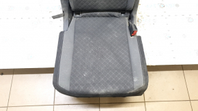 Rear seat row 2 right VW Tiguan 18-21 black and gray diamond-pattern cloth, for cleaning