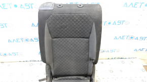 Rear seat row 2 right VW Tiguan 18-21 black and gray diamond-pattern cloth, for cleaning
