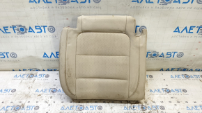 Rear seat cushion upholstery, 2nd row, right, VW Tiguan 09-17, beige leather, perforated, for cleaning
