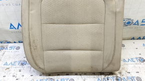 Rear seat cushion upholstery, 2nd row, right, VW Tiguan 09-17, beige leather, perforated, for cleaning