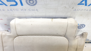 Rear seat cushion upholstery, 2nd row, right, VW Tiguan 09-17, beige leather, perforated, for cleaning