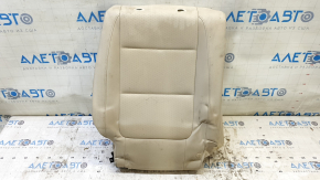Rear seat back trim, 2nd row, right, VW Tiguan 09-17, beige leather, perforated, for cleaning