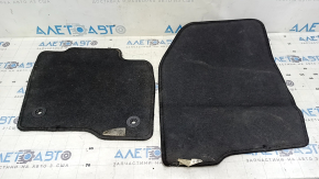 Set of floor mats for Ford Edge 15-24, black, cloth, for cleaning