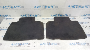 Set of floor mats for Ford Edge 15-24, black, cloth, for cleaning