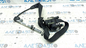 Passenger seat belt with pretensioner and squib, VW Tiguan 22-24, black, rusty latch