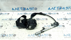 Passenger seat belt with pretensioner and squib, VW Tiguan 22-24, black, rusty latch