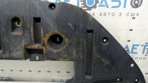 The front bumper guard on a Ford Edge 19-24 is scuffed.