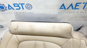 Lincoln MKX 16-18 rear seat cushion, beige leather, perforated, cleanable