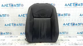 VW Tiguan 22-24 passenger seat back upholstery: black leather, perforated, heated