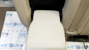 Left rear seat backrest, 2nd row, Lincoln MKX 2016-2018, black leather, perforated, with belt and armrest, no plug