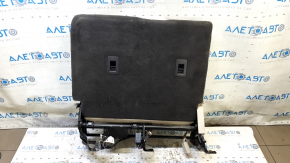 Left rear seat backrest, 2nd row, Lincoln MKX 2016-2018, black leather, perforated, with belt and armrest, no plug