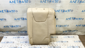 Left rear seat backrest, 2nd row, Lexus RX350 RX450h, 10-12 beige leather, perforated, dry-cleanable