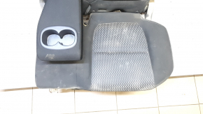 Rear seat, 2nd row, left, Mitsubishi Outlander 2016-2018, black cloth, with armrest, for cleaning