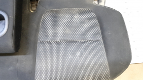 Rear seat, 2nd row, left, Mitsubishi Outlander 2016-2018, black cloth, with armrest, for cleaning