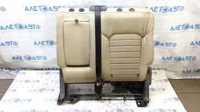 Ford Edge 15-24 black cloth rear seat backrest, 2nd row, left, with armrest and seat belt