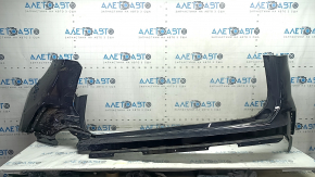 Bare rear bumper for Ford Edge 19-24, black, for parking sensors, no fragments, cracks