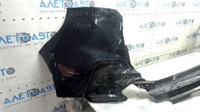 Bare rear bumper for Ford Edge 19-24, black, for parking sensors, no fragments, cracks