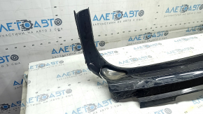 Bare rear bumper for Ford Edge 19-24, black, for parking sensors, no fragments, cracks