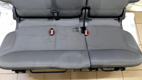 Rear seat, 2nd row, Fiat 500L 14-14, cloth, dark gray, with belt, for cleaning
