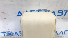 Rear right headrest, 3rd row, Toyota Highlander 14-19, beige leather, black stitching, ready to clean