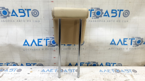 Rear right headrest, 3rd row, Toyota Highlander 14-19, beige leather, black stitching, ready to clean