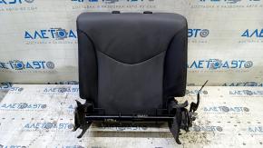 Rear seat backrest, 2nd row, left, Toyota Prius V 12-14, dark gray leather, scratches on plastic
