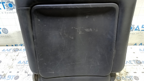 Rear seat backrest, 2nd row, left, Toyota Prius V 12-14, dark gray leather, scratches on plastic