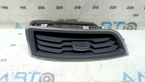 Ford Edge 15-24 right center front panel air duct deflector, black with chrome, broken mount