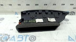 Ford Edge 15-24 right center front panel air duct deflector, black with chrome, broken mount