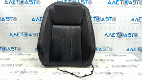 Driver's seat back upholstery for VW Tiguan 22-24, black leather, heated, perforated