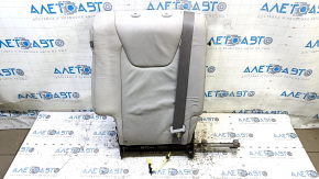 Right rear seat backrest, 2nd row, Lexus RX350 RX450h, 10-12 beige leather, perforated, dry-cleanable
