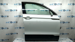 VW Tiguan 18-24 keyless front right door assembly, white LC9A, with bumpers