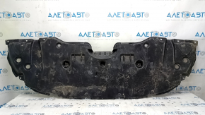 The front bumper guard for a Toyota Camry v70 18-24 is dented, torn, and worn.