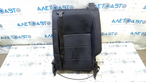 Left rear seat back, 2nd row, VW Tiguan 18-21, black leather, perforation, tear