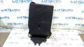 Left rear seat back, 2nd row, VW Tiguan 18-21, black leather, perforation, tear