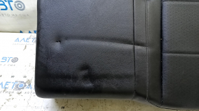 Left rear seat cushion, 2nd row, VW Tiguan 18-21, black leather, perforated, for cleaning