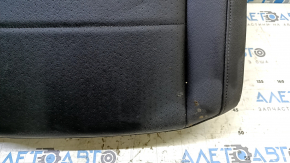 Left rear seat cushion, 2nd row, VW Tiguan 18-21, black leather, perforated, for cleaning