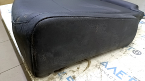 Left rear seat cushion, 2nd row, VW Tiguan 18-21, black leather, perforated, for cleaning