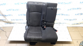 Rear seat, 2nd row, right, Dodge Journey 11-19, black cloth, with belt and armrest