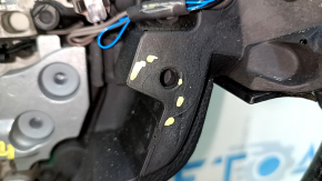 Ford Edge 19-23 black leather steering wheel, heated, worn, with torn fasteners