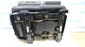 Rear seat, 2nd row, right, Dodge Journey 11-19, black cloth, with belt and armrest, needs cleaning, rusty bracket