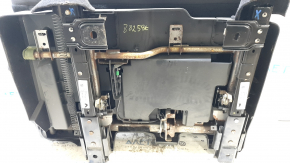 Rear seat, 2nd row, right, Dodge Journey 11-19, black cloth, with belt and armrest, needs cleaning, rusty bracket